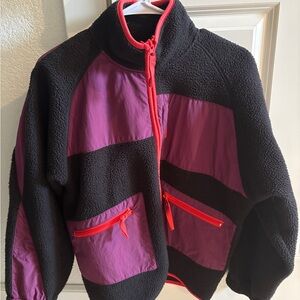 BDG Urban Outfitters Colorblock Fleece Jacket - S